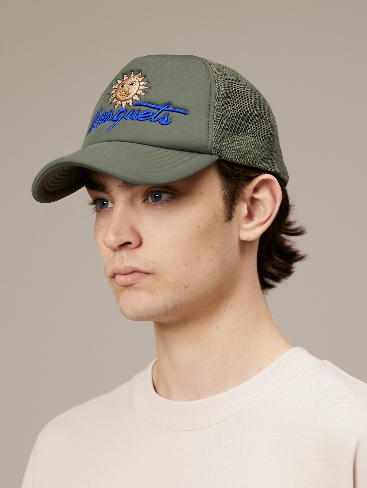 GREEN MESH CAP "SUN"