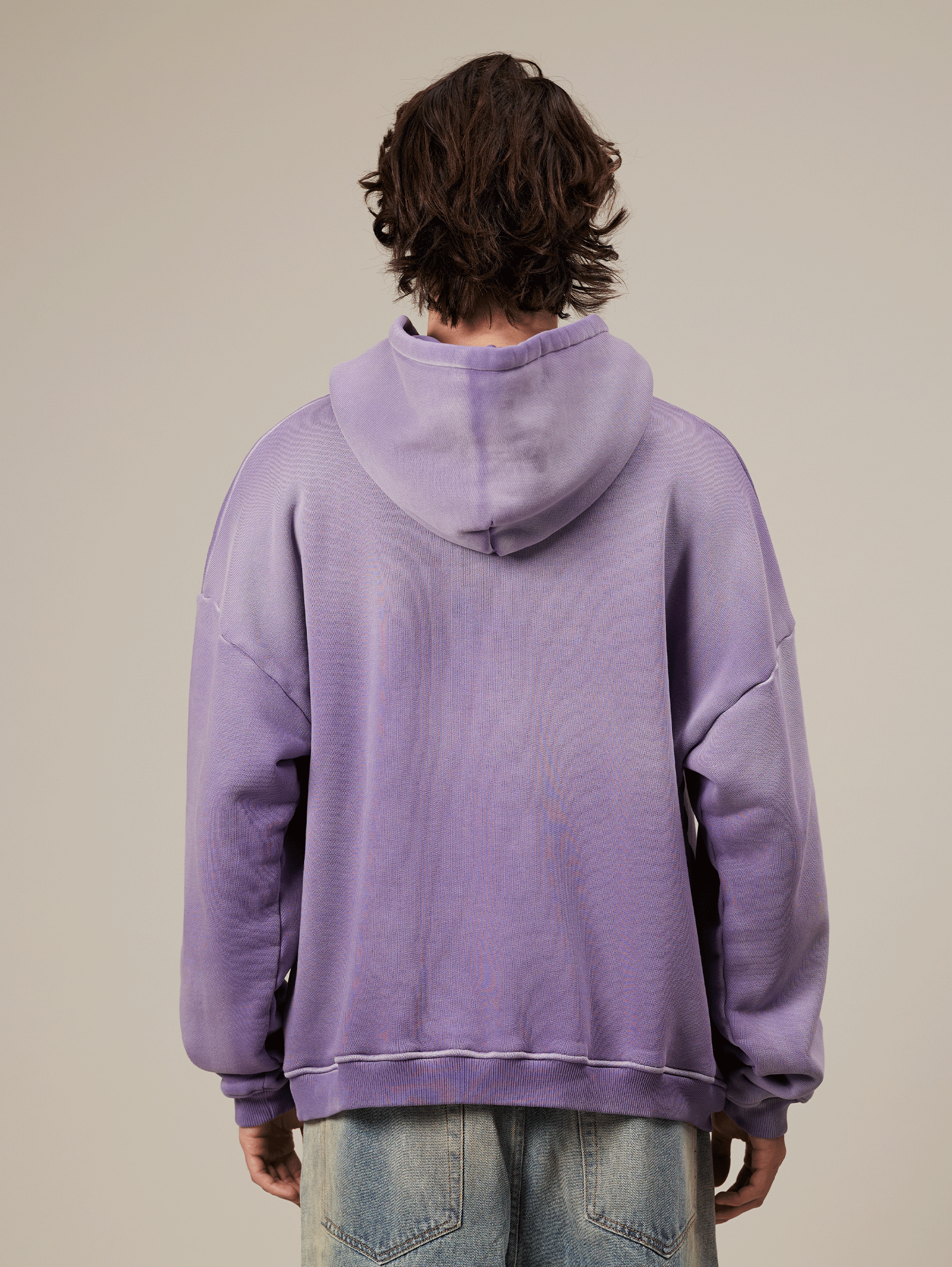 VIOLET SUNFADED PAINTED HOODED 