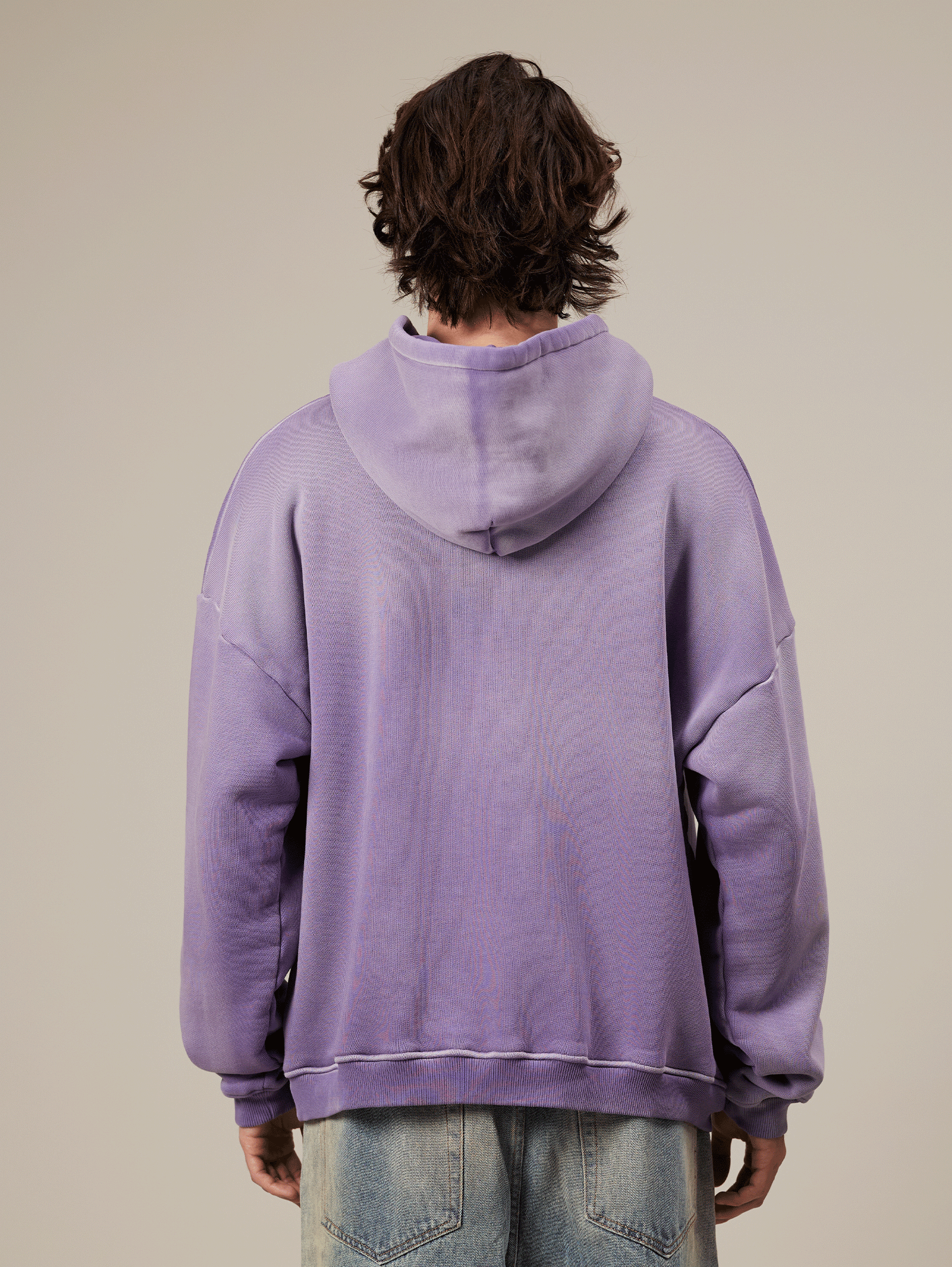 VIOLET SUNFADED PAINTED HOODED "ART GALLERY"