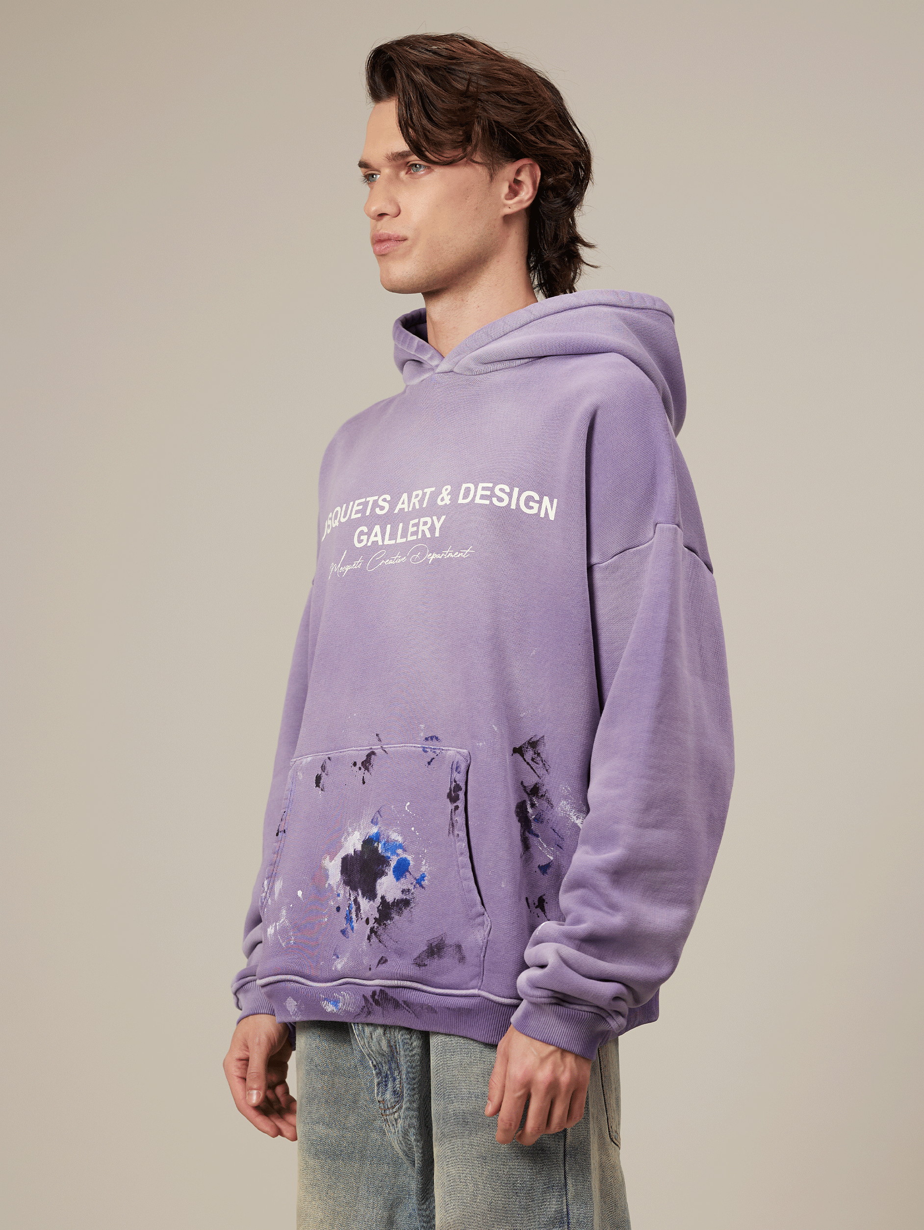 VIOLET SUNFADED PAINTED HOODED 