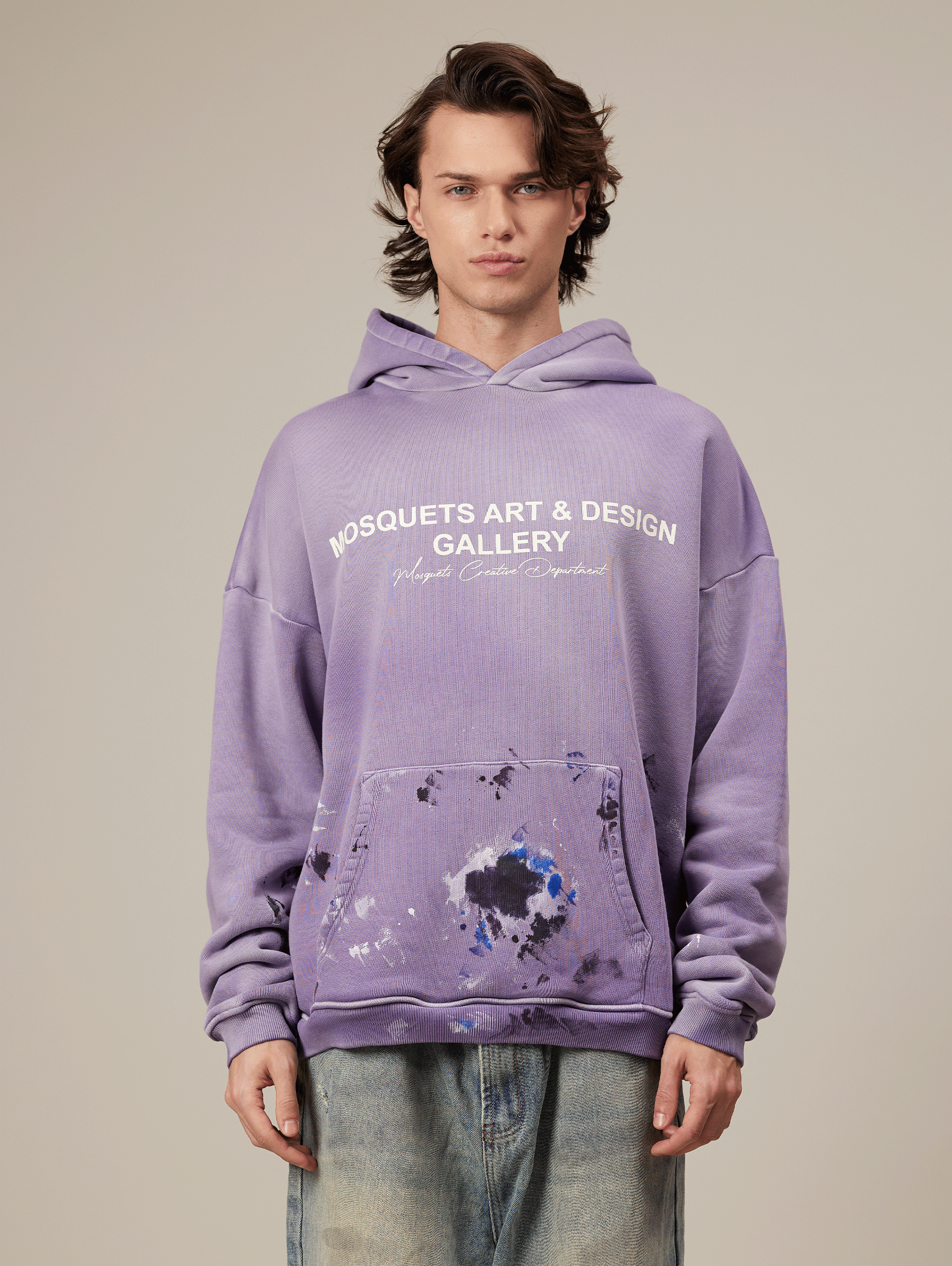 VIOLET SUNFADED PAINTED HOODED 