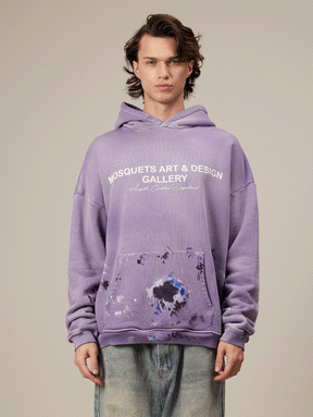 VIOLET SUNFADED PAINTED HOODED "ART GALLERY"