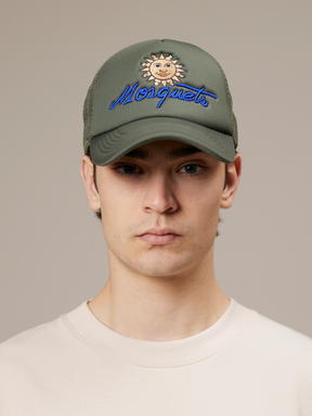 GREEN MESH CAP "SUN"