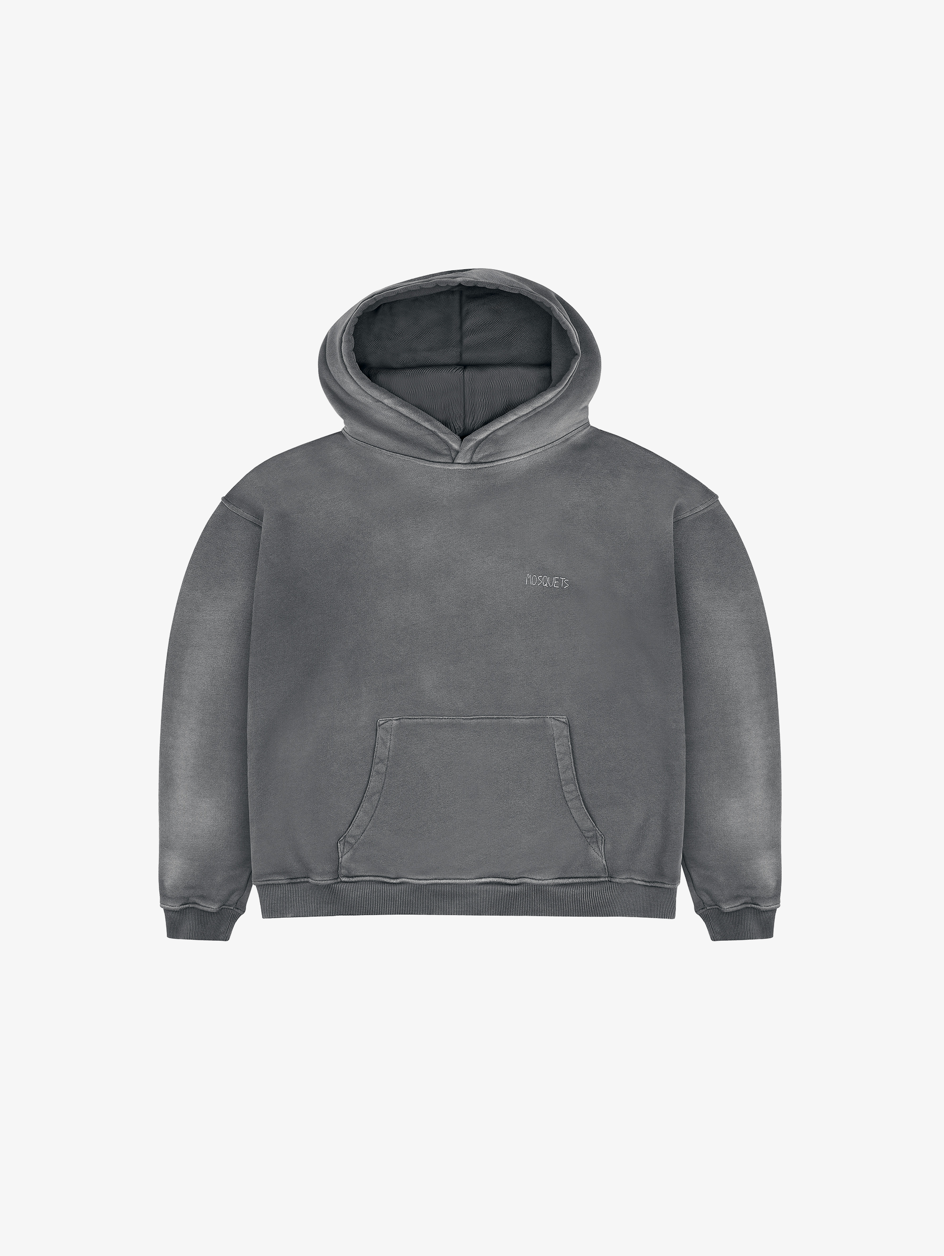 STONE GREY SUNFADED HOODED 