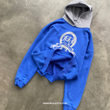 ROYAL BLUE CONTRAST HOODED "ATHLETICS" - Mosquets