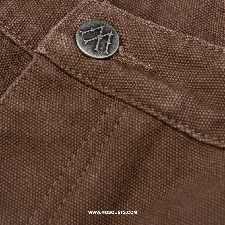 BROWN WASHED CARGO SHORTS - Mosquets