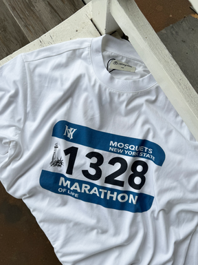WHITE T-SHIRT "MARATHON OF LIFE"