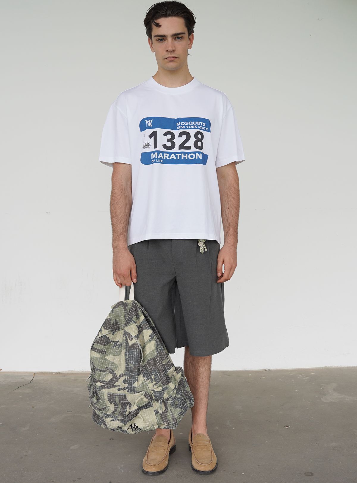 WHITE T-SHIRT "MARATHON OF LIFE"