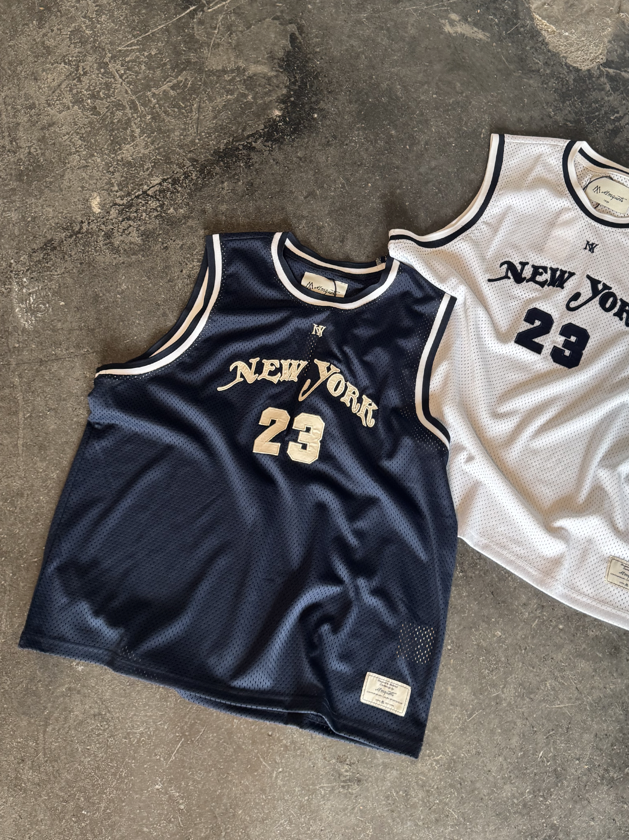 DARK BLUE BASKETBALL JERSEY "NY 23"