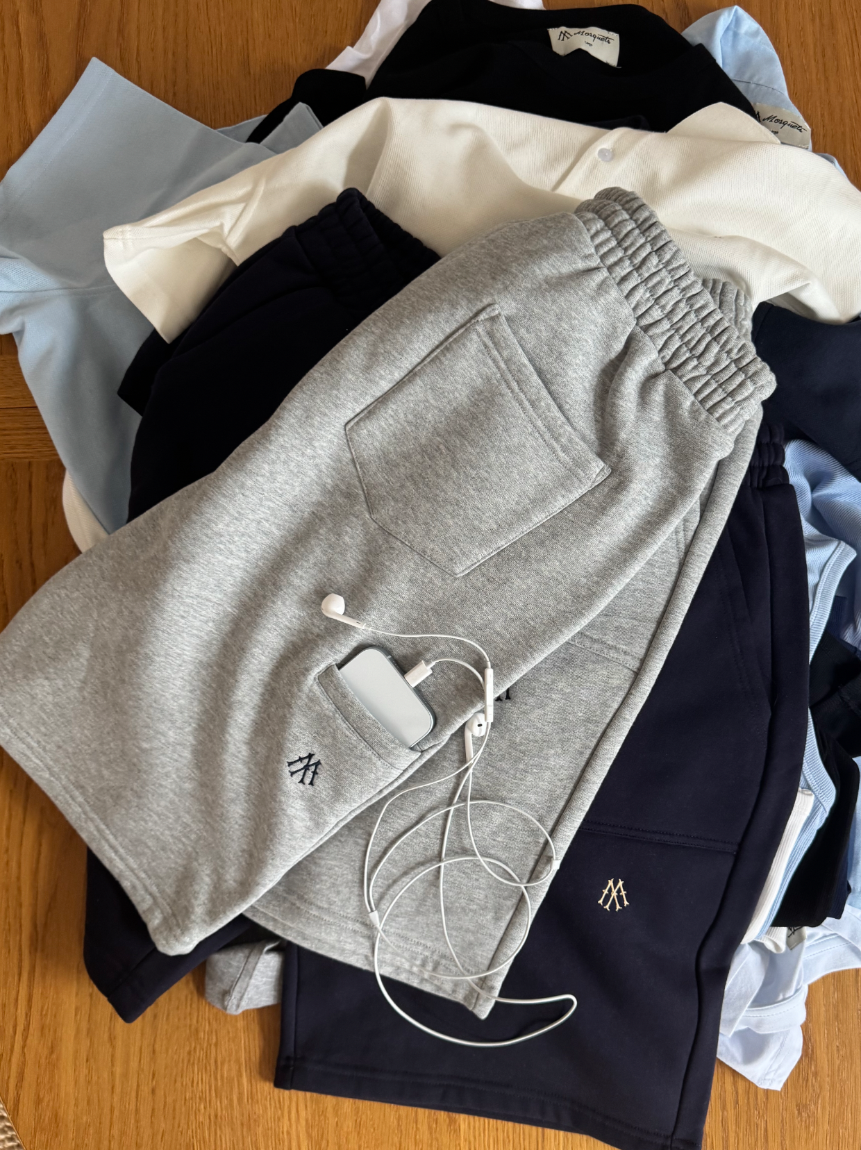 EVERYDAYS GREY MELANGE  SWEAT SHORTS "M"