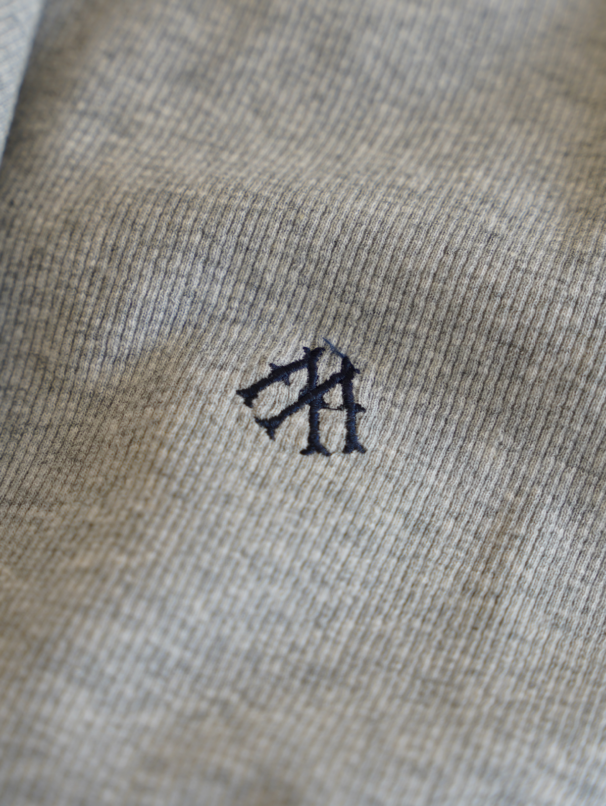 EVERYDAYS GREY MELANGE RIB T-SHIRT "M"
