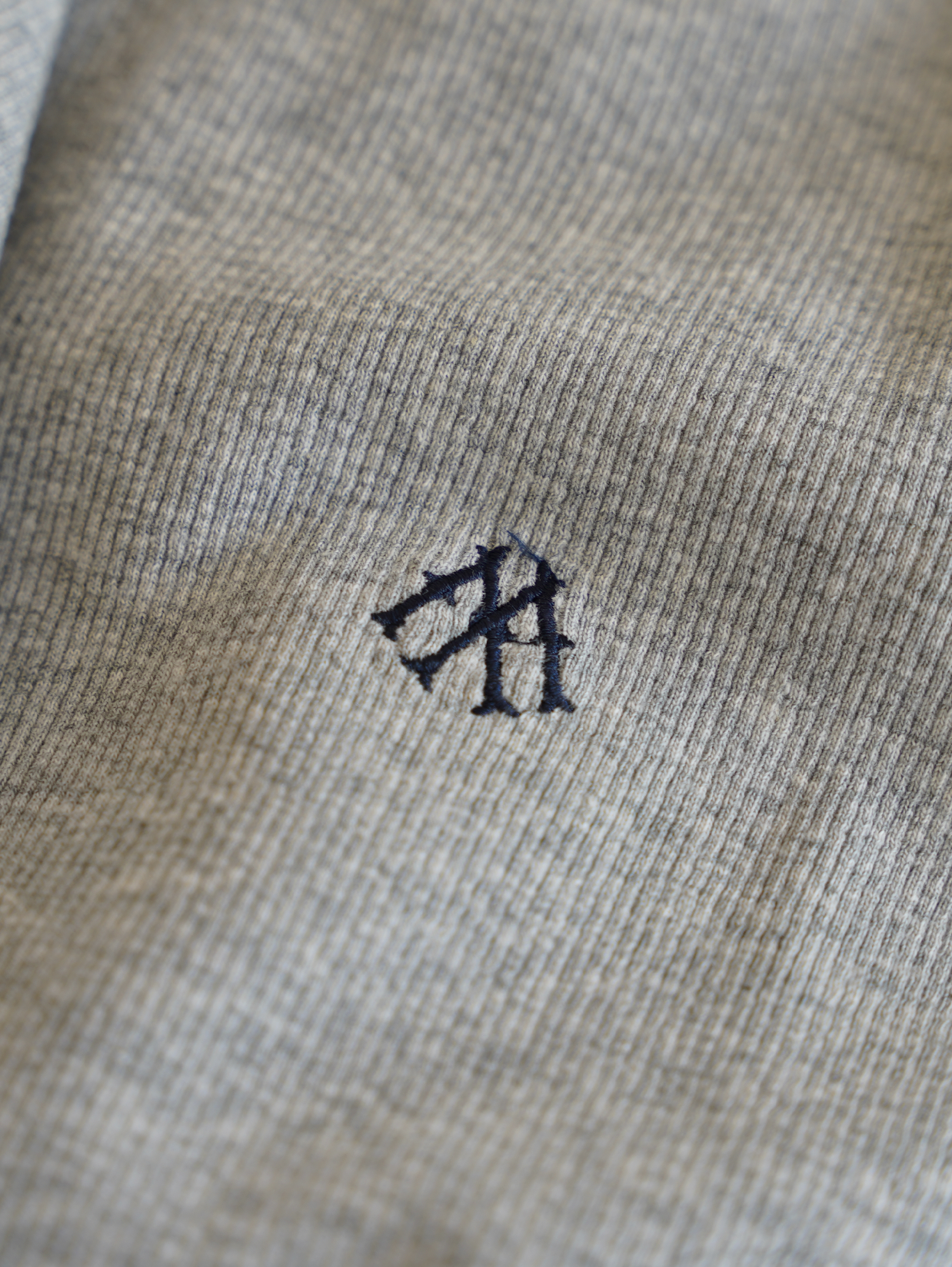 EVERYDAYS GREY MELANGE RIB T-SHIRT "M"