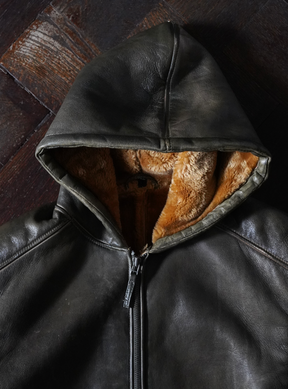 VINTAGE BROWN  SHEARLING JACKET