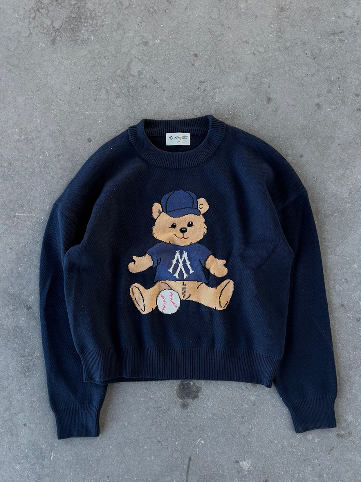 DARK BLUE KNIT SWEATER 
