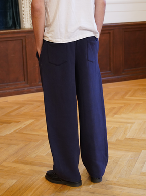 DARK BLUE SWEATPANTS "UNIVERSITY"