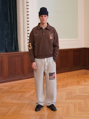 BROWN POLO SWEATER  "US EAGLE" - Mosquets