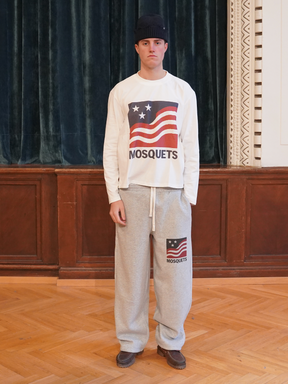 LONGSLEEVE SHIRT WHITE "AMERICANA"