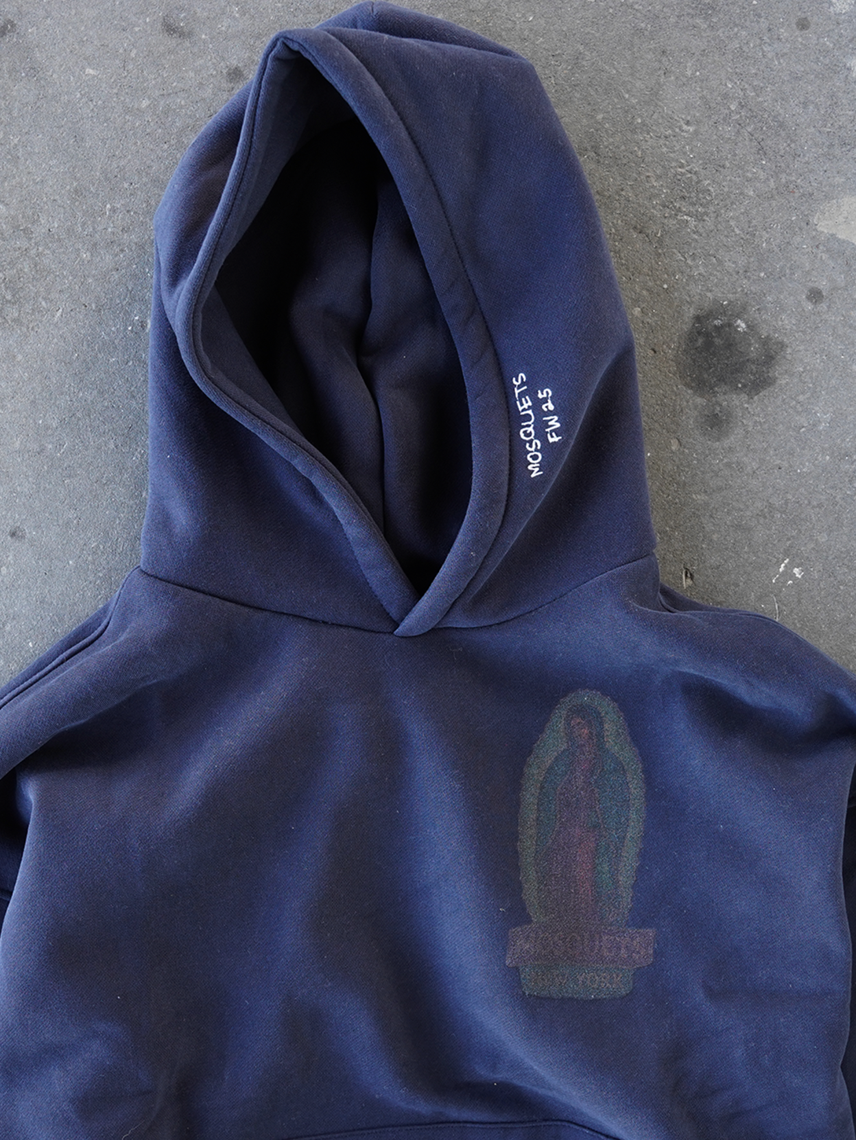 DARK BLUE HOODED "MARIA" - Mosquets
