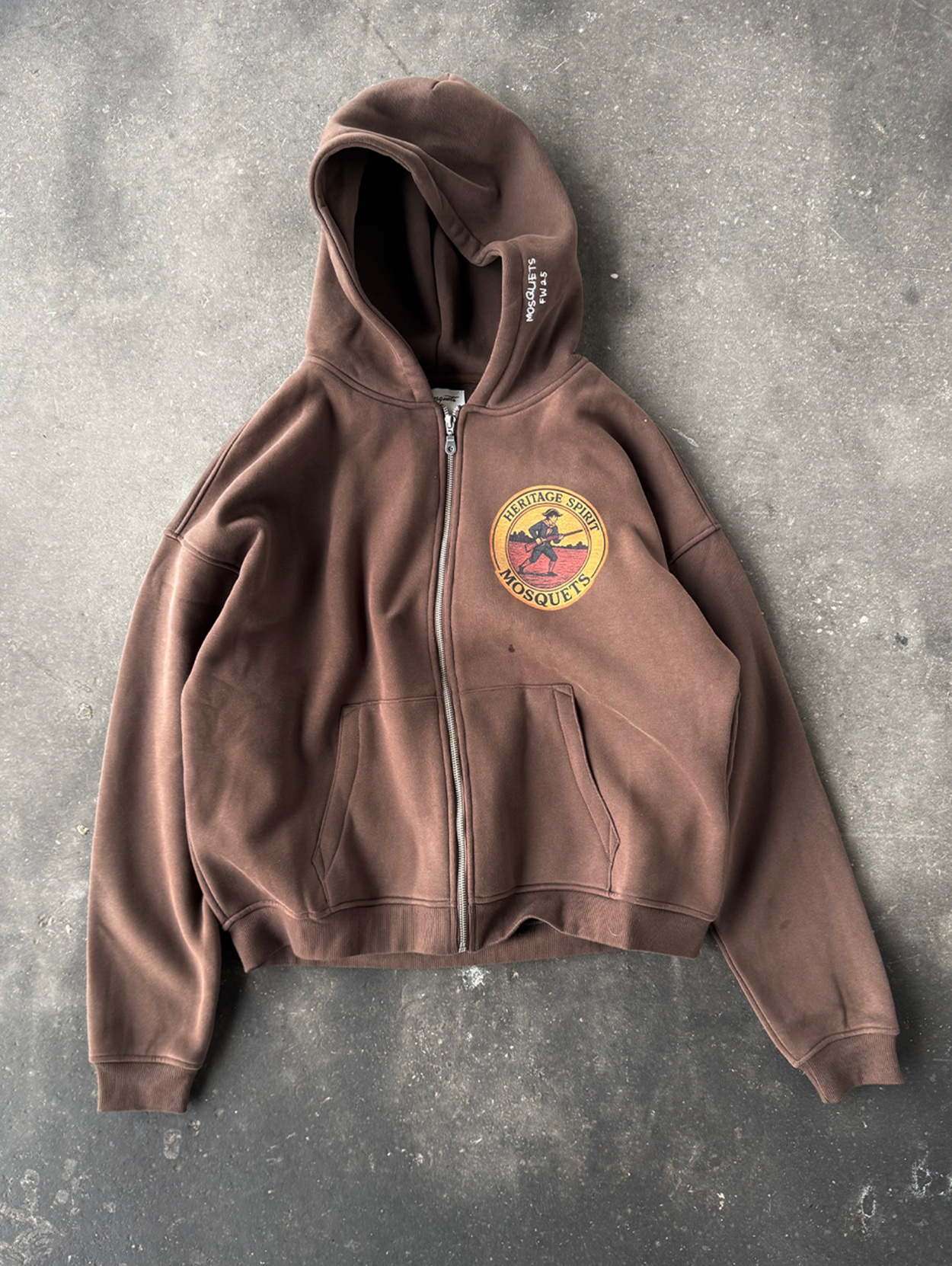 BROWN ZIP HOODED "SEAL"