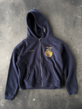 DARK BLUE ZIP HOODED "SEAL"