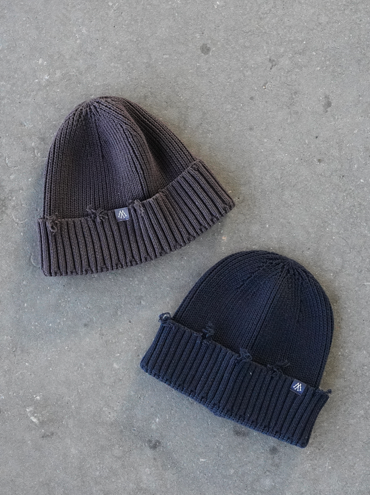 DESTROY KNIT BEANIE GREY "MOSQUETS" - Mosquets