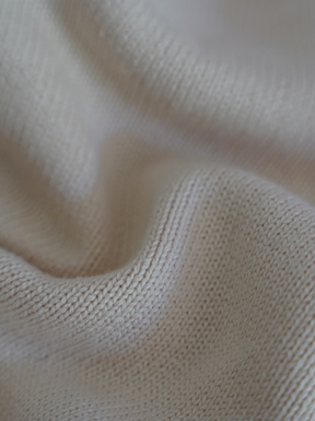 BEIGE CUT OFF KNIT "MOSQUETS ATELIER"