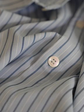 BLUE STRIPE SHIRT "RED MOSQUETS"