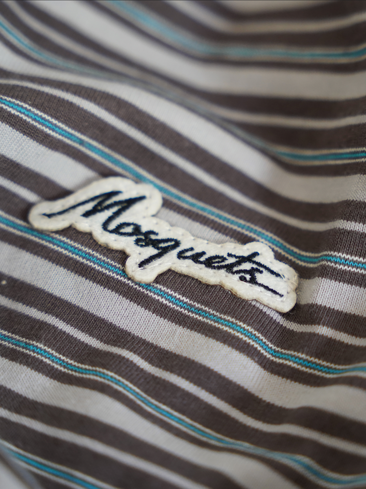 GREY STRIPE CONTRAST SHIRT "MOSQUETS"