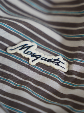 GREY STRIPE CONTRAST SHIRT "MOSQUETS"