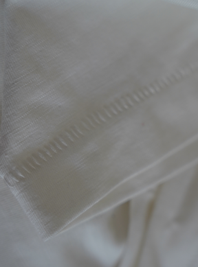 WHITE SLUB T-SHIRT "MOSQUETS"