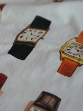 WHITE T-SHIRT "WATCHES"