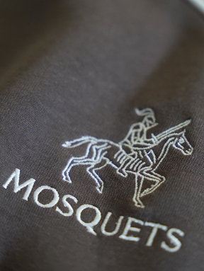 BROWN TRAIN JACKET "MOSQUETS"