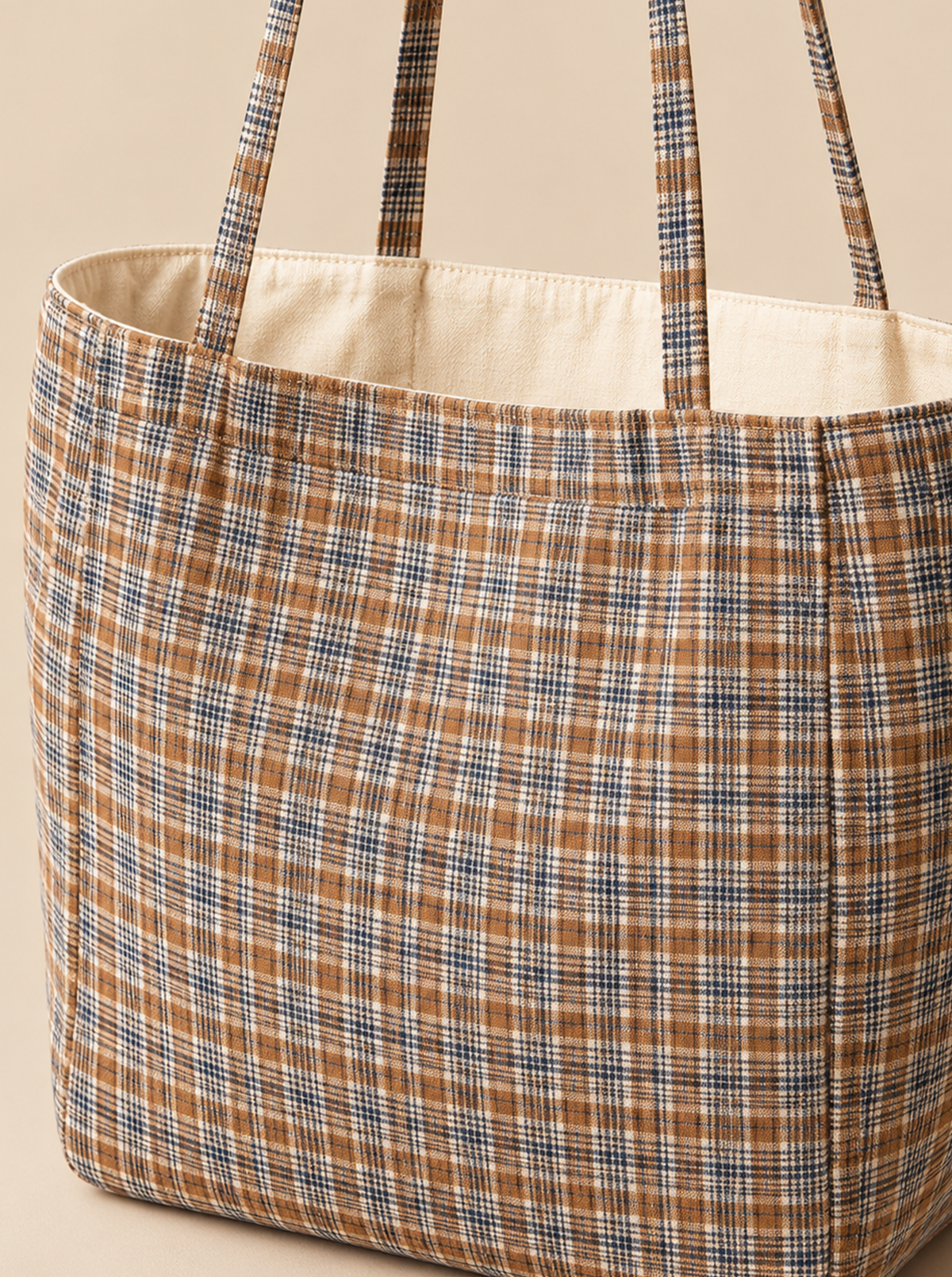 CHECK TOTE BAG - Mosquets