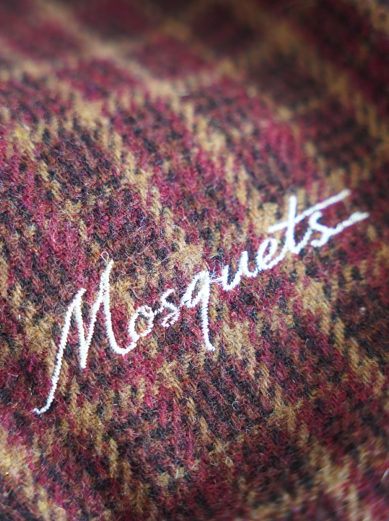 RED CHECK WOOL JACKET 