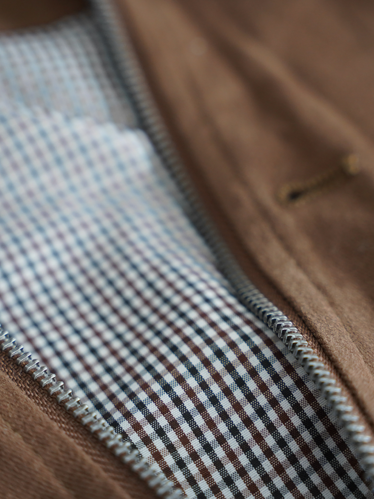 BROWN TWILL JACKET "ATELIER DEPT."