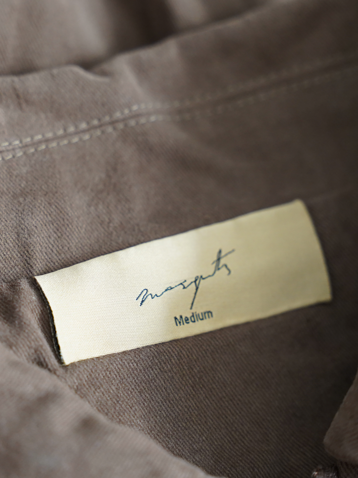 BROWN TWILL JACKET "ATELIER DEPT."