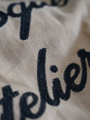 BEIGE TWILL JACKET "ATELIER DEPT."