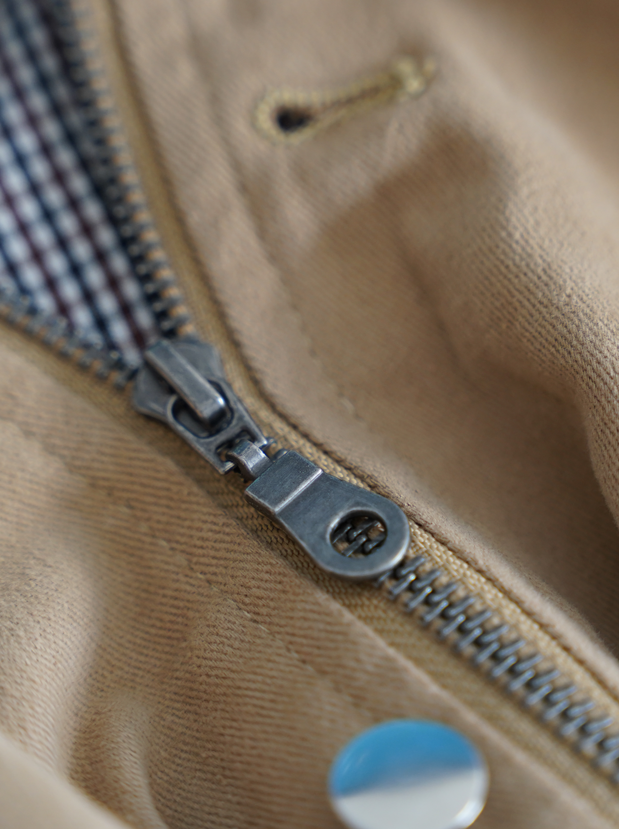 BEIGE TWILL JACKET "ATELIER DEPT."