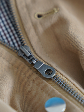 BEIGE TWILL JACKET "ATELIER DEPT."