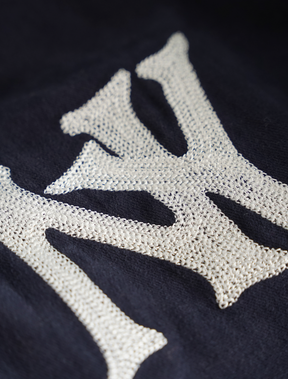 BLUE TWILL JACKET "ATHLETIC DEPT."
