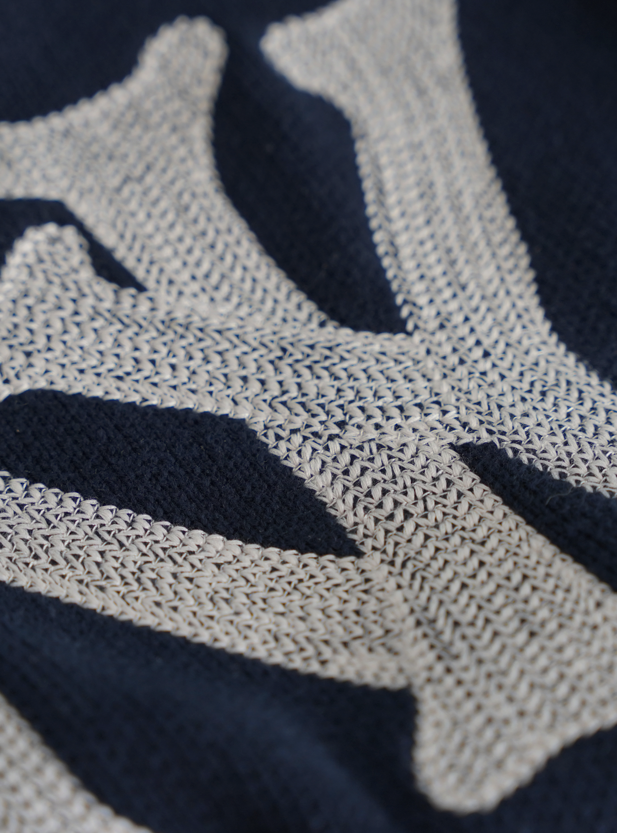 DARK BLUE KNIT SWEATER "NY"