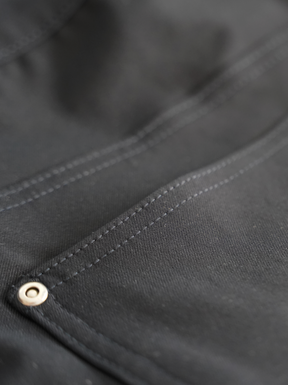 BLUE PLEATED WORKER PANTS "CHECK"
