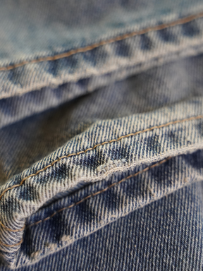 DARK BLUE DENIM "RIPPED"