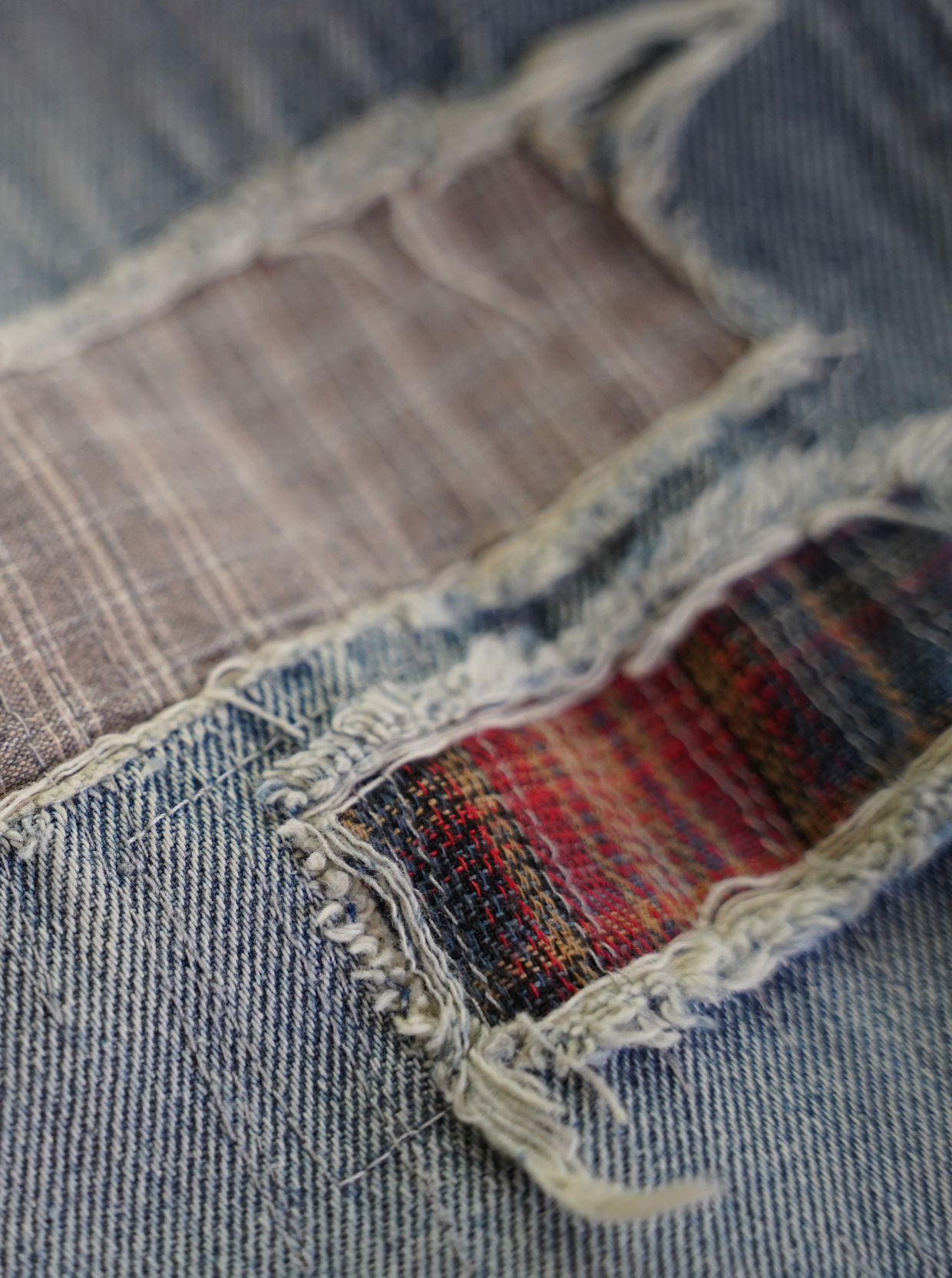 BLUE DENIM "PATCH & CHECK"