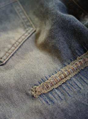 BLUE DENIM "CRINCLE"