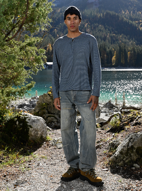 STRIPE LONGSLEEVE  "BLUE"