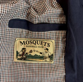 BLUE TWILL JACKET "ATHLETIC DEPT."