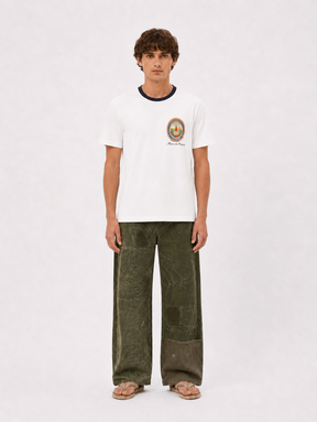 WHITE CONTRAST T-SHIRT "EMBLEM" - Mosquets