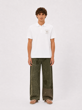 WHITE POLO SHIRT "MOSQUETS" - Mosquets