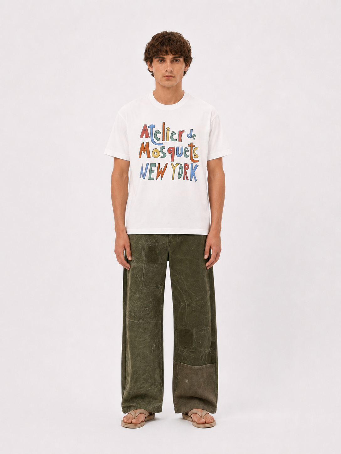 WHITE T-SHIRT "ATELIER NEW YORK"